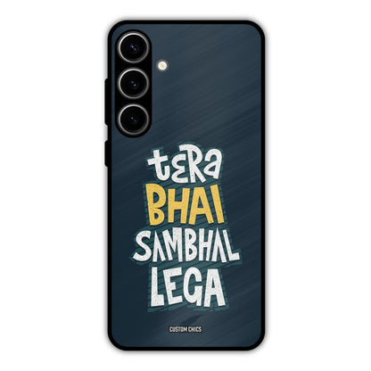 Tera Bhai Samsung Galaxy S24 Plus Mobile Back Cover - Typography PrintShield Case