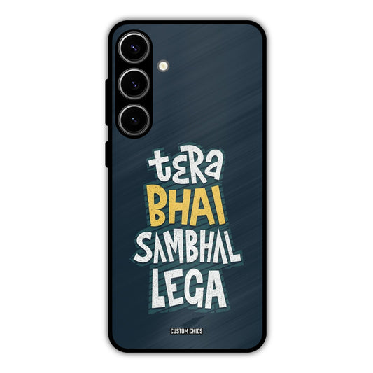 Tera Bhai Samsung Galaxy S24 Plus Mobile Back Cover - Typography PrintShield Case