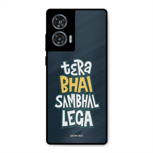 Tera Bhai Moto G96 Mobile Back Cover - Typography PrintShield Case
