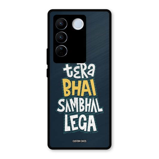 Tera Bhai Vivo V27 Pro Mobile Back Cover - Typography PrintShield Case