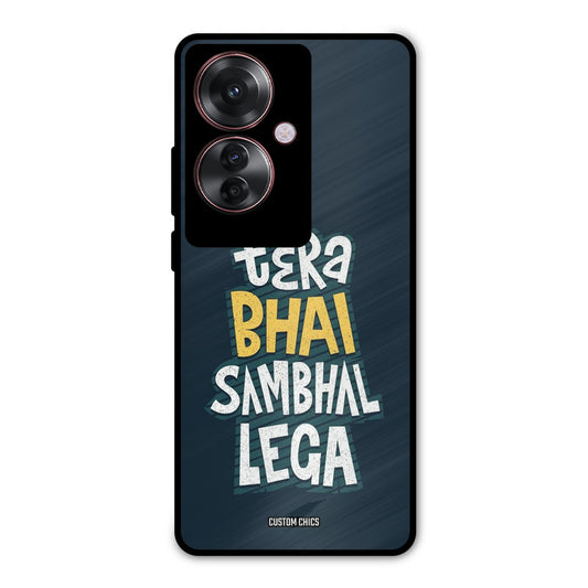Tera Bhai Oppo F25 Pro Mobile Back Cover - Typography PrintShield Case