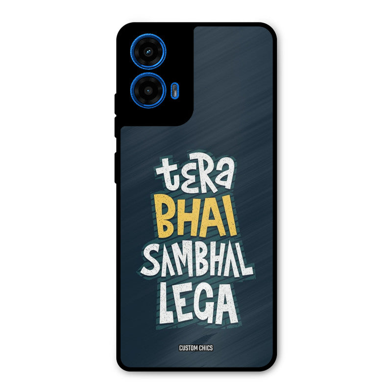 Tera Bhai Moto G45 Mobile Back Cover - Typography PrintShield Case