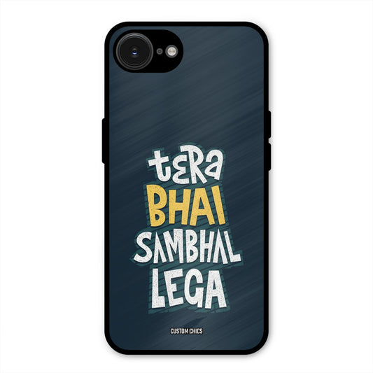 Tera Bhai iPhone 16e Mobile Back Cover - Typography PrintShield Case