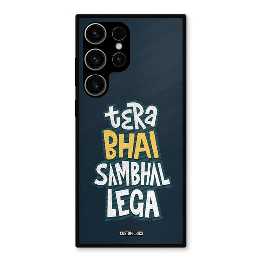 Tera Bhai Samsung Galaxy S23 Ultra Mobile Back Cover - Typography PrintShield Case