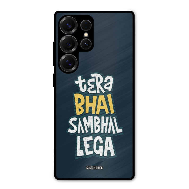 Tera Bhai Samsung Galaxy S25 Ultra Mobile Back Cover - Typography PrintShield Case