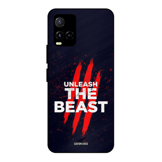 The Beast Vivo Y33s Mobile Back Cover - Typography PrintShield Case