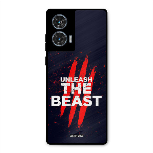 The Beast Moto G96 Mobile Back Cover - Typography PrintShield Case