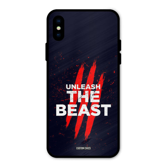 The Beast iPhone X Mobile Back Cover - Typography PrintShield Case