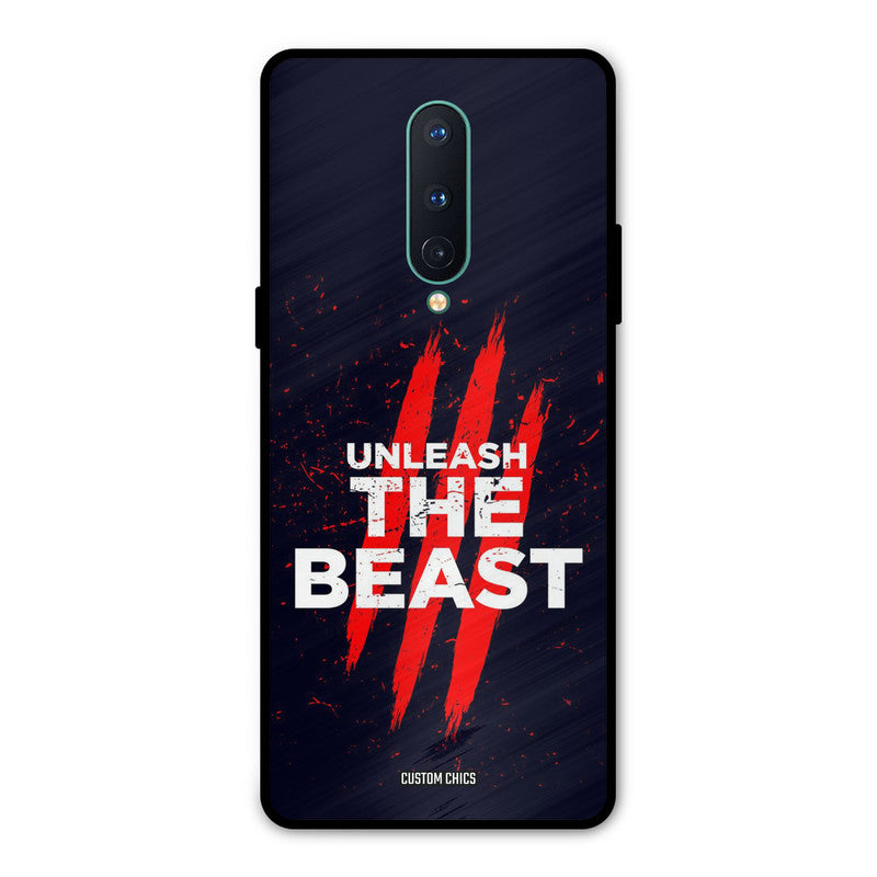 The Beast Oneplus 8 Mobile Back Cover - Typography PrintShield Case