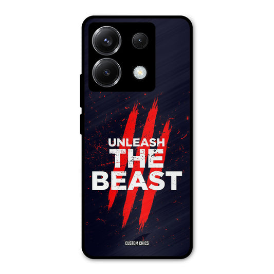 The Beast Poco X6 Mobile Back Cover - Typography PrintShield Case