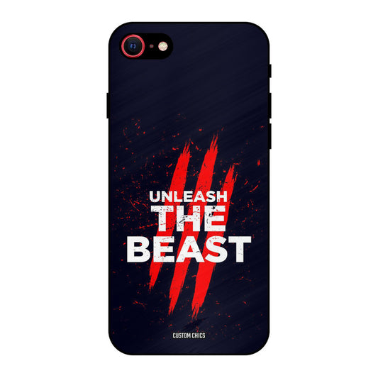 The Beast iPhone SE 2020 Mobile Back Cover - Typography PrintShield Case