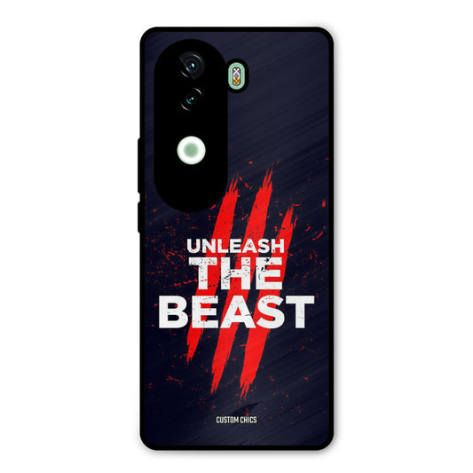 The Beast Vivo V40e Mobile Back Cover - Typography PrintShield Case