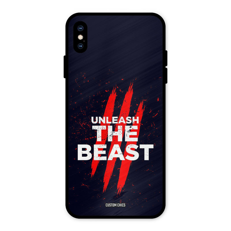 The Beast iPhone XS Max Mobile Back Cover - Typography PrintShield Case
