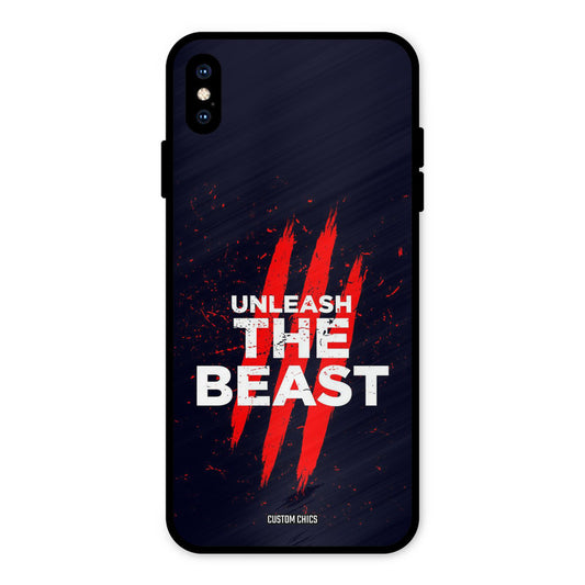 The Beast iPhone XS Max Mobile Back Cover - Typography PrintShield Case