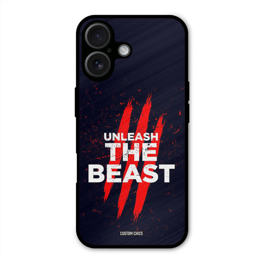 The Beast iPhone 16 Plus Mobile Back Cover - Typography PrintShield Case