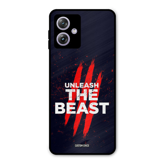 The Beast Moto G54 Mobile Back Cover - Typography PrintShield Case