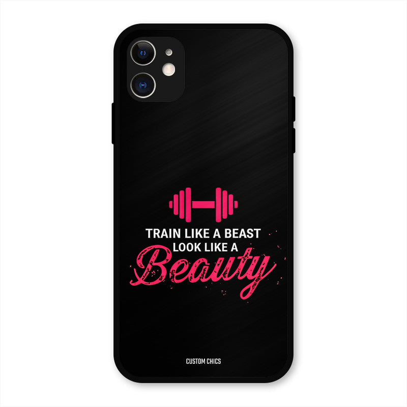 Train Like Beast iPhone 11 Mobile Back Cover - Typography PrintShield Case