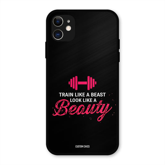Train Like Beast iPhone 11 Mobile Back Cover - Typography PrintShield Case