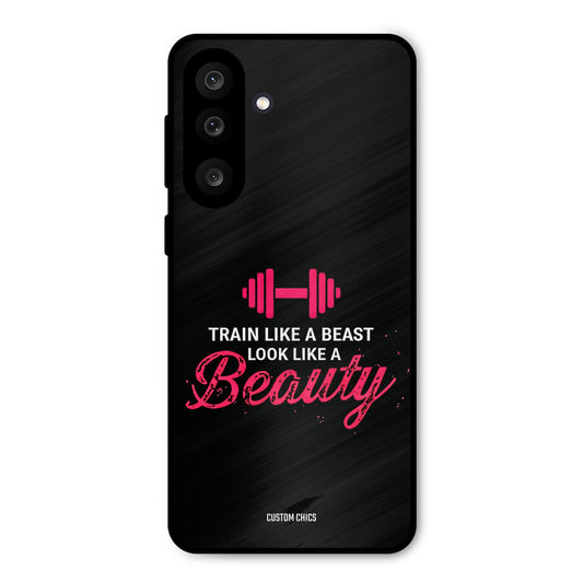 Train Like Beast Samsung Galaxy M56 Mobile Back Cover - Typography PrintShield Case