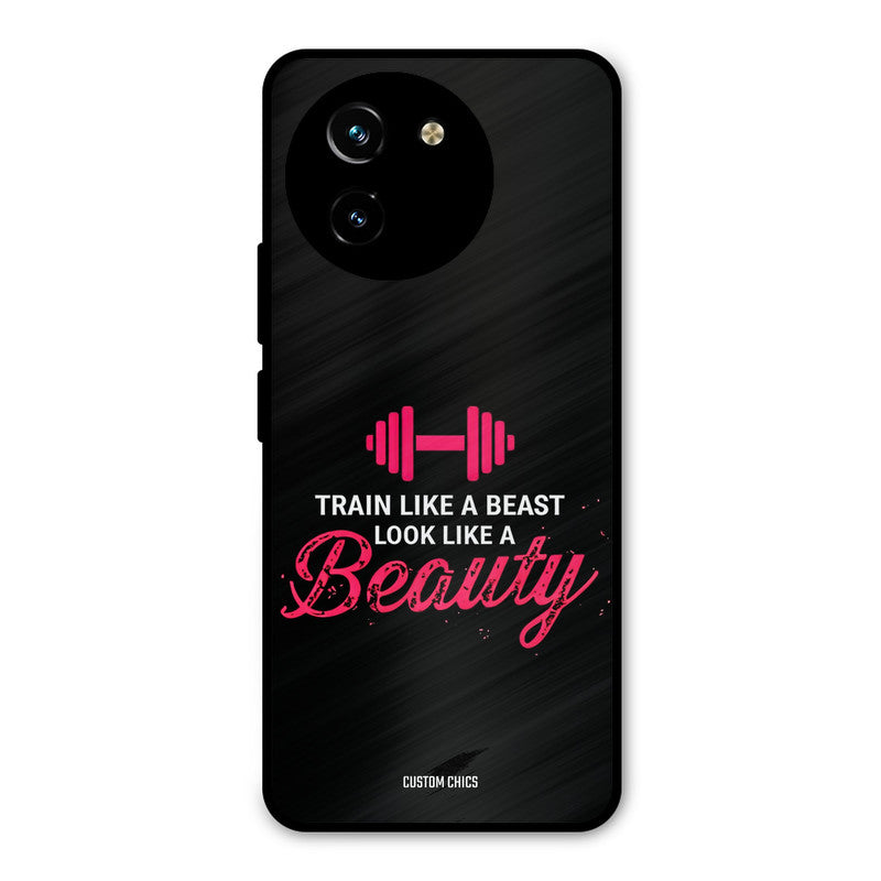 Train Like Beast Vivo Y200i Mobile Back Cover - Typography PrintShield Case