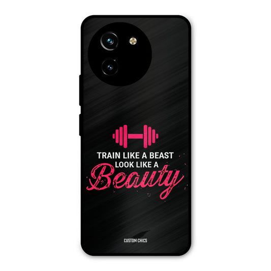 Train Like Beast Vivo Y200i Mobile Back Cover - Typography PrintShield Case