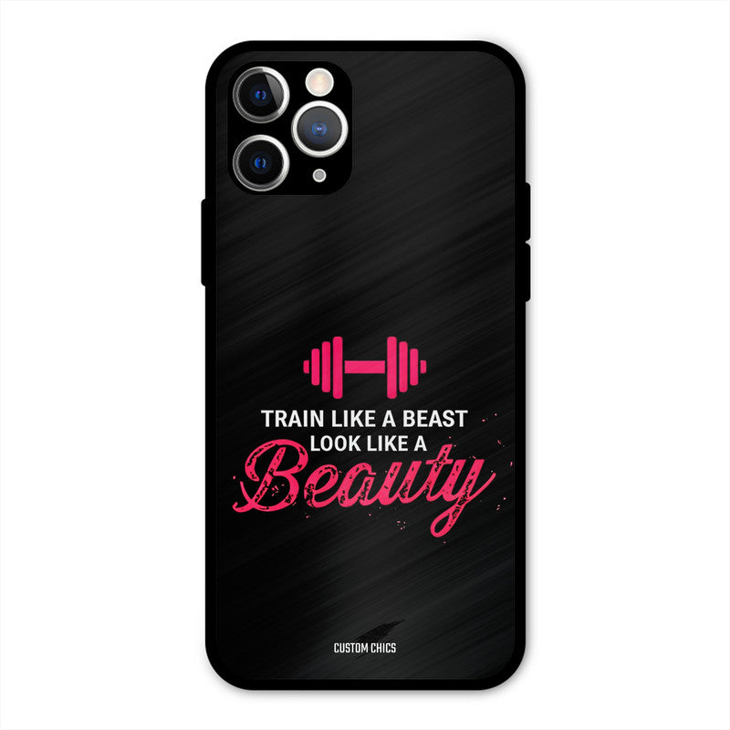 Train Like Beast iPhone 11 Pro Mobile Back Cover - Typography PrintShield Case
