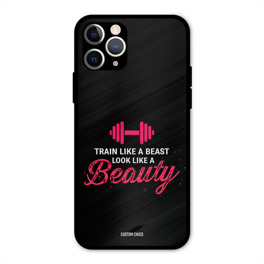 Train Like Beast iPhone 11 Pro Mobile Back Cover - Typography PrintShield Case