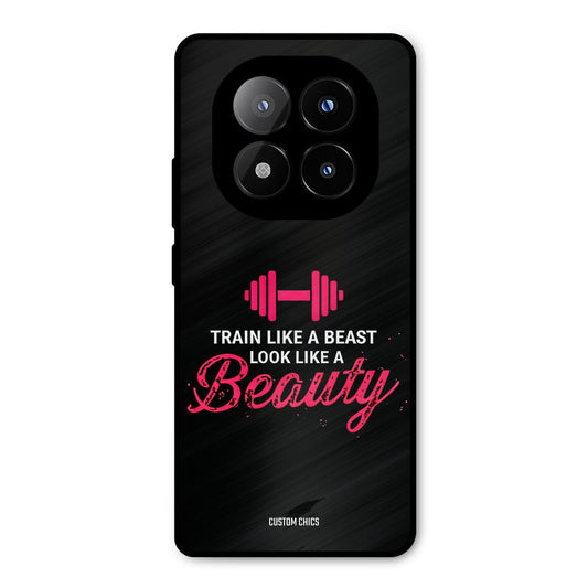 Train Like Beast Redmi Note 14 Pro Plus 5G Mobile Back Cover - Typography PrintShield Case