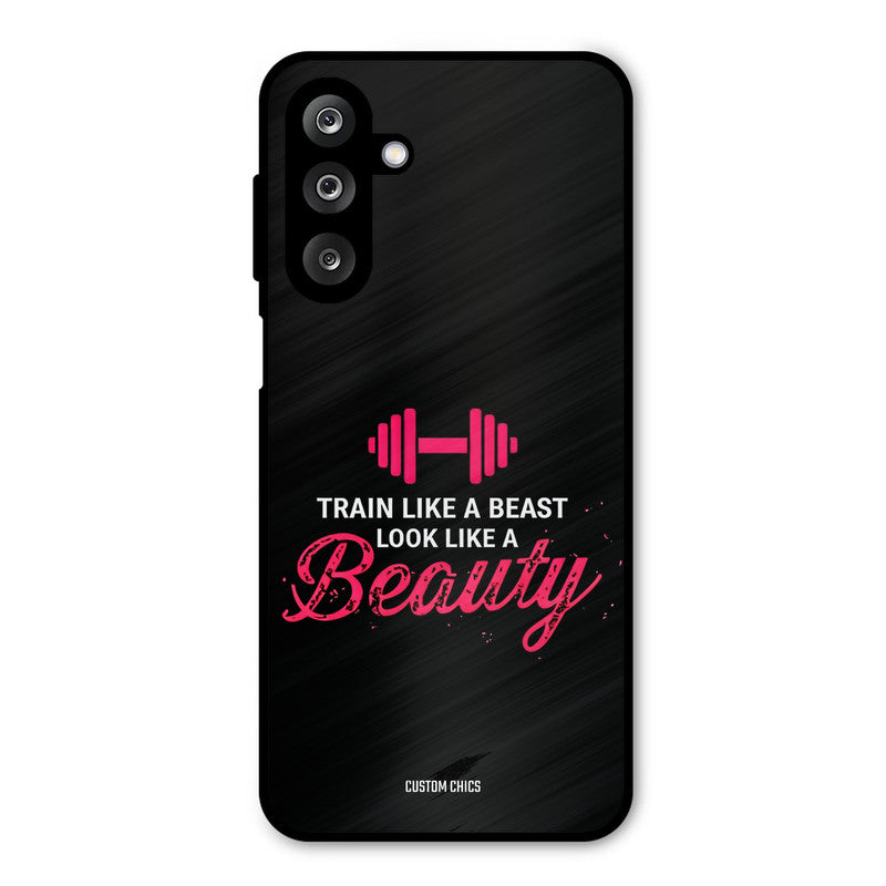 Train Like Beast Samsung Galaxy M36 Mobile Back Cover - Typography PrintShield Case