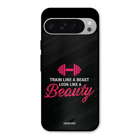 Train Like Beast Google Pixel 9 Pro XL Mobile Back Cover - Typography PrintShield Case