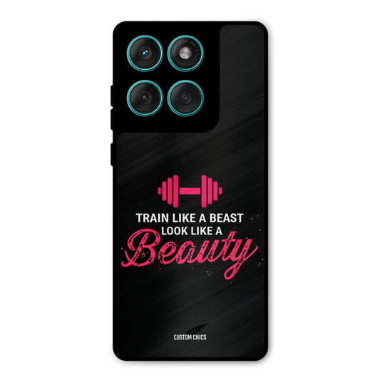Train Like Beast Motorola Edge 60 Mobile Back Cover - Typography PrintShield Case