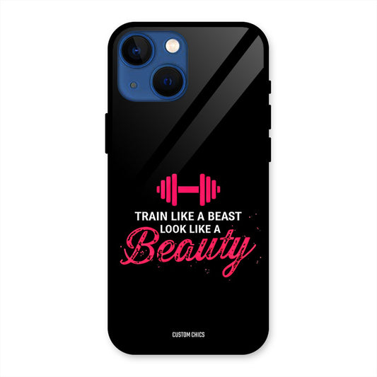 Train Like Beast iPhone 13 Mini Mobile Back Cover - Typography PrintShield Case