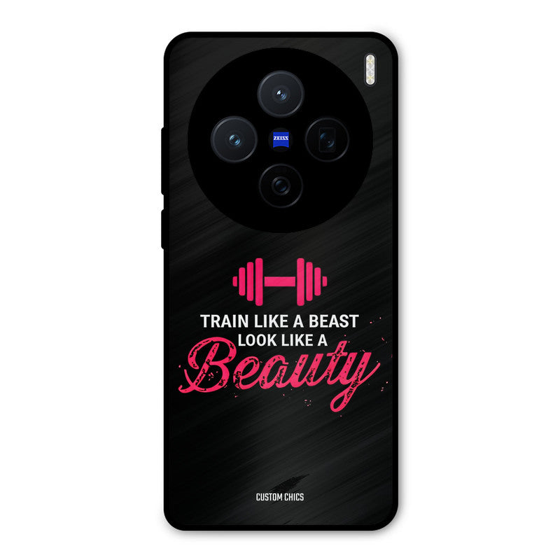 Train Like Beast Vivo X200 Mobile Back Cover - Typography PrintShield Case