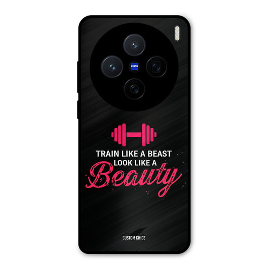 Train Like Beast Vivo X200 Mobile Back Cover - Typography PrintShield Case