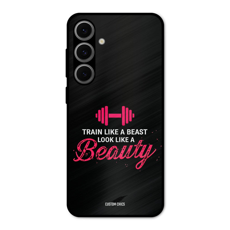 Train Like Beast Samsung Galaxy S24 Mobile Back Cover - Typography PrintShield Case