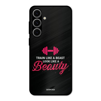 Train Like Beast Samsung Galaxy S24 Mobile Back Cover - Typography PrintShield Case