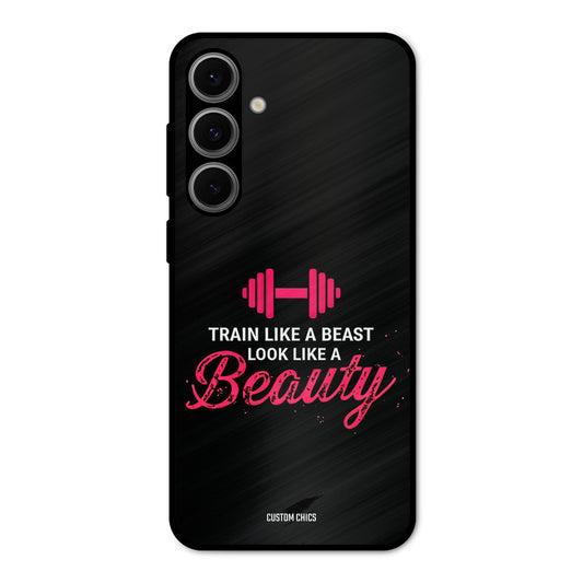 Train Like Beast Samsung Galaxy S24 Mobile Back Cover - Typography PrintShield Case
