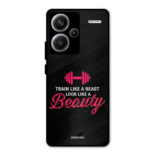 Train Like Beast Redmi Note 13 Pro Plus Mobile Back Cover - Typography PrintShield Case