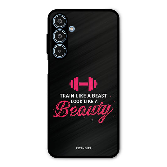 Train Like Beast Samsung Galaxy M35 5G Mobile Back Cover - Typography PrintShield Case