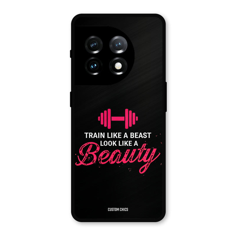 Train Like Beast OnePlus 11 Mobile Back Cover - Typography PrintShield Case