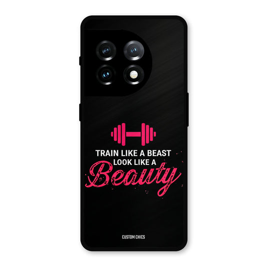 Train Like Beast OnePlus 11 Mobile Back Cover - Typography PrintShield Case