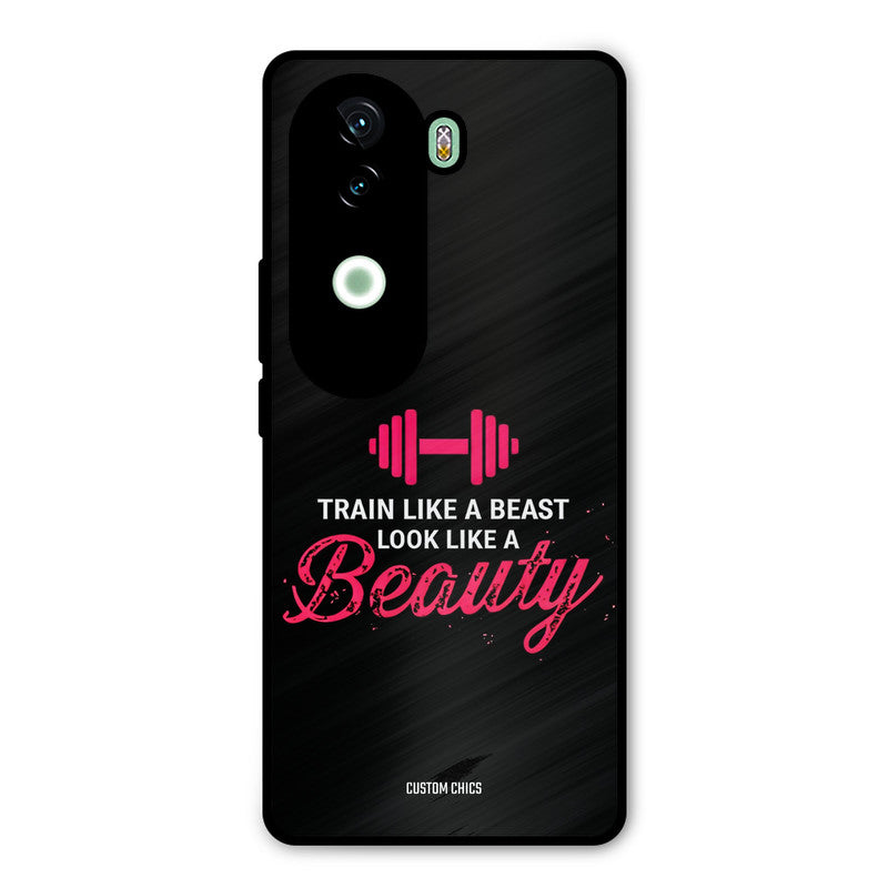 Train Like Beast iQOO Z9s Mobile Back Cover - Typography PrintShield Case