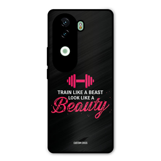 Train Like Beast iQOO Z9s Mobile Back Cover - Typography PrintShield Case