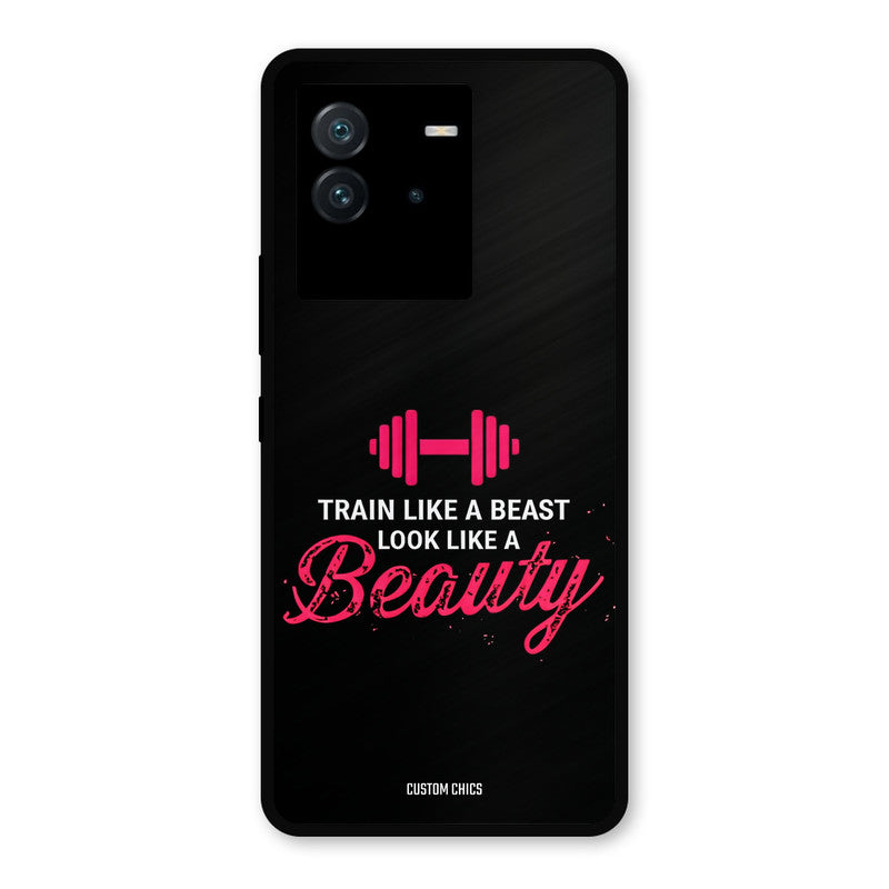 Train Like Beast iQoo Neo 6 Mobile Back Cover - Typography PrintShield Case