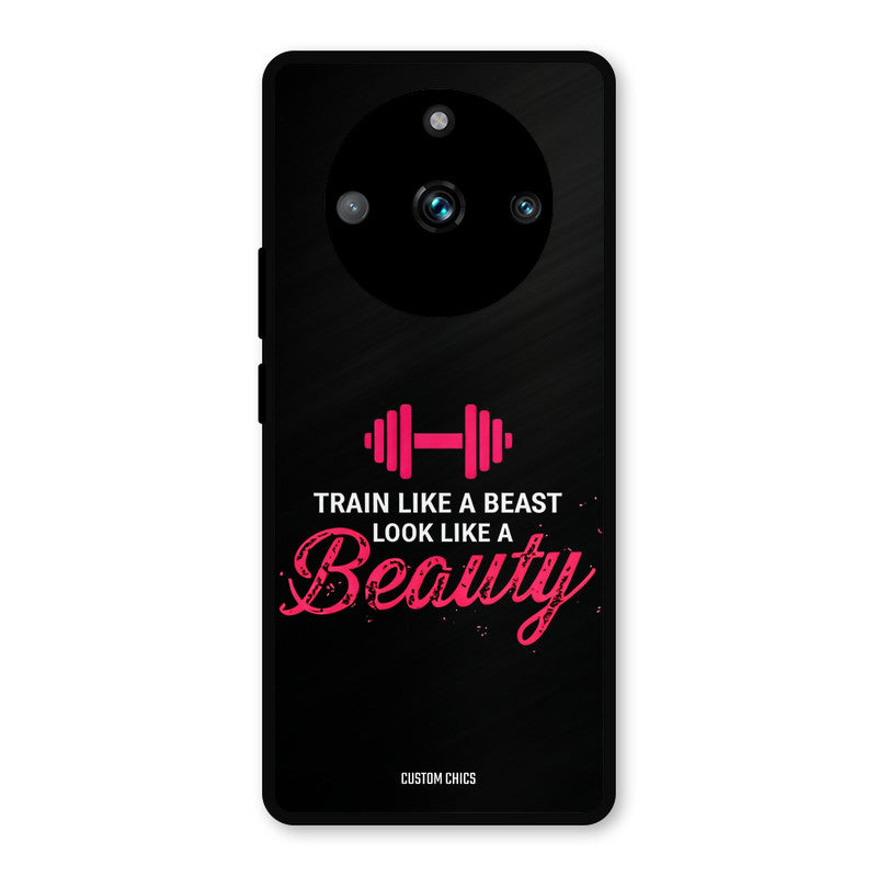 Train Like Beast Realme Narzo 60 Pro Mobile Back Cover - Typography PrintShield Case