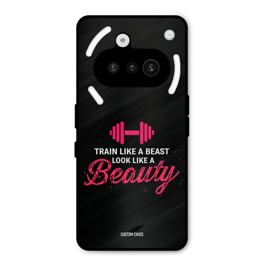 Train Like Beast Nothing Phone 3A Mobile Back Cover - Typography PrintShield Case