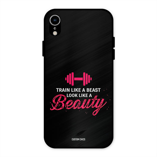 Train Like Beast iPhone XR Mobile Back Cover - Typography PrintShield Case
