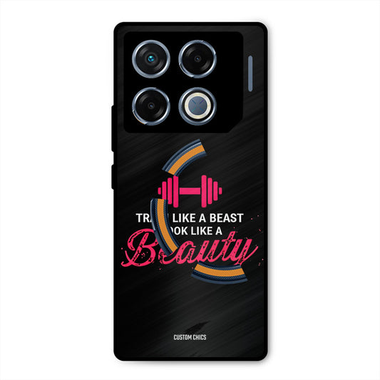 Train Like Beast Infinix GT 20 Pro Mobile Back Cover - Typography PrintShield Case