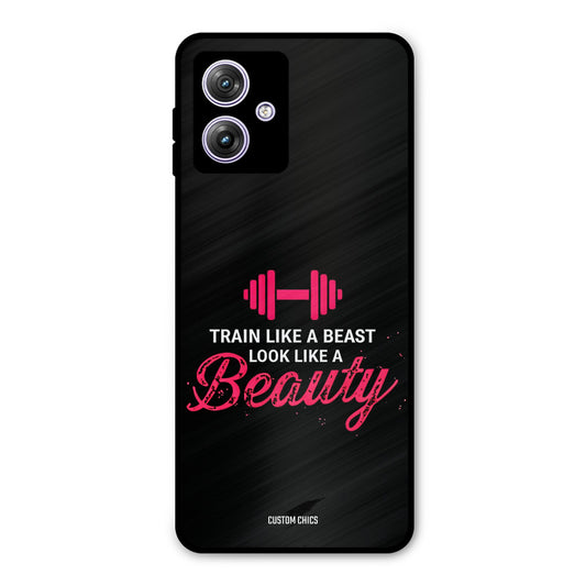 Train Like Beast Motorola G64 5G Mobile Back Cover - Typography PrintShield Case