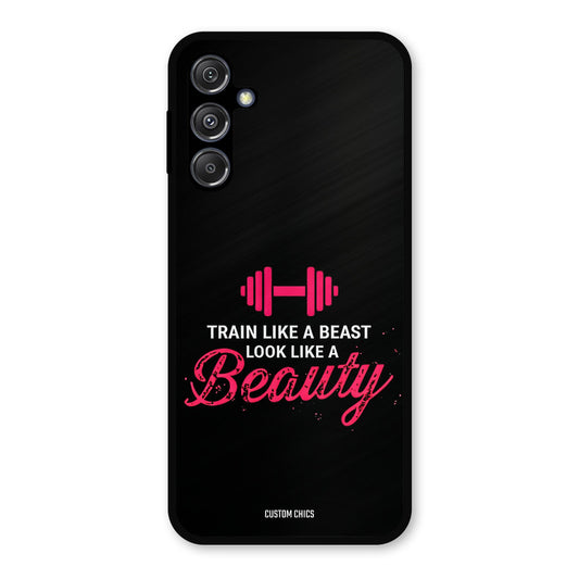 Train Like Beast Samsung Galaxy M34 5G Mobile Back Cover - Typography PrintShield Case